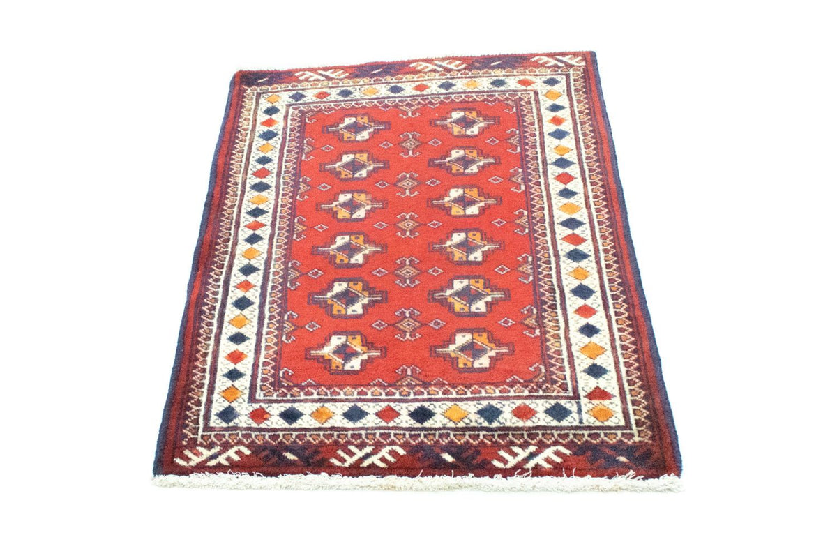 Turkaman Rug - 91 x 70 cm - red