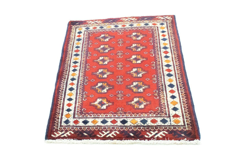Turkaman Rug - 91 x 70 cm - red