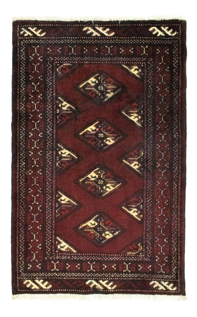 Turkaman Rug - 95 x 66 cm - red