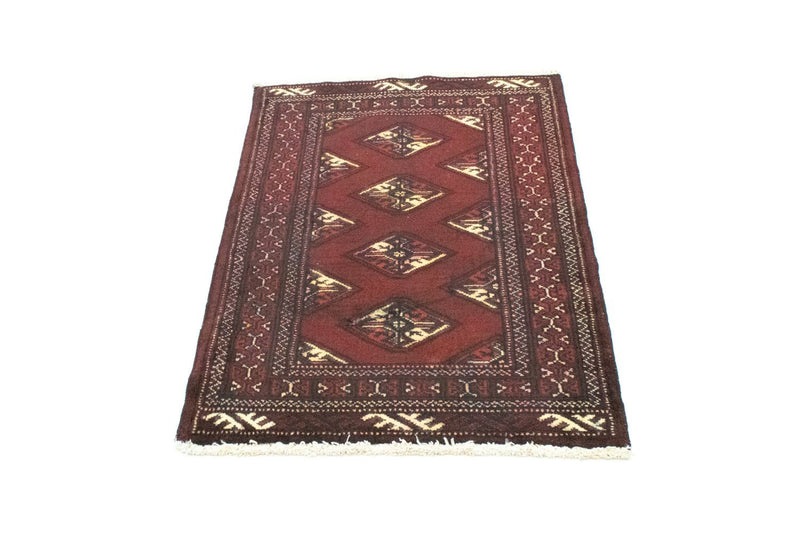 Turkaman Rug - 95 x 66 cm - red