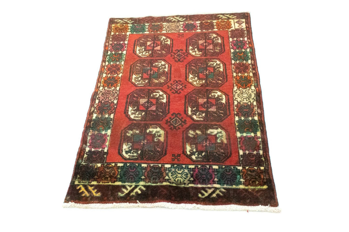 Turkaman Rug - 100 x 67 cm - red