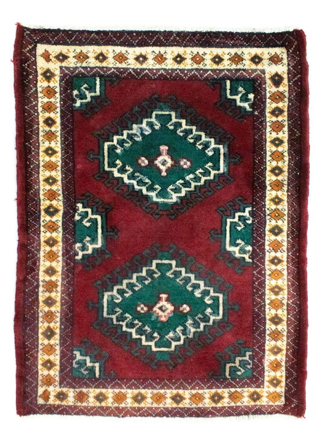 Turkaman Rug - 87 x 64 cm - red