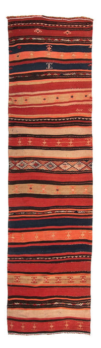 Runner Kelim Rug - Old - 315 x 95 cm - multicolored