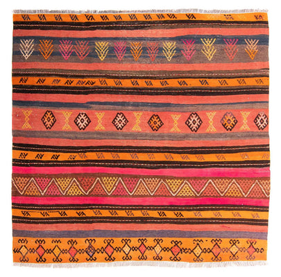 Kelim Rug - Old - 150 x 135 cm - multicolored