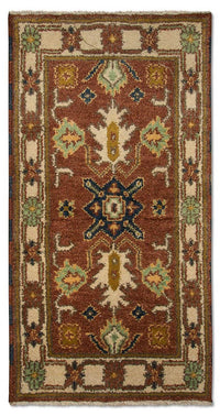 Oriental Rug - 123 x 64 cm - rust