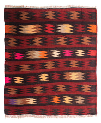 Kelim Rug - Old - 110 x 90 cm - multicolored