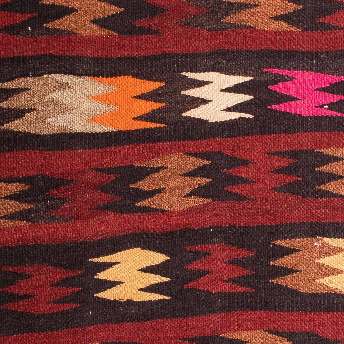 Kelim Rug - Old - 110 x 90 cm - multicolored