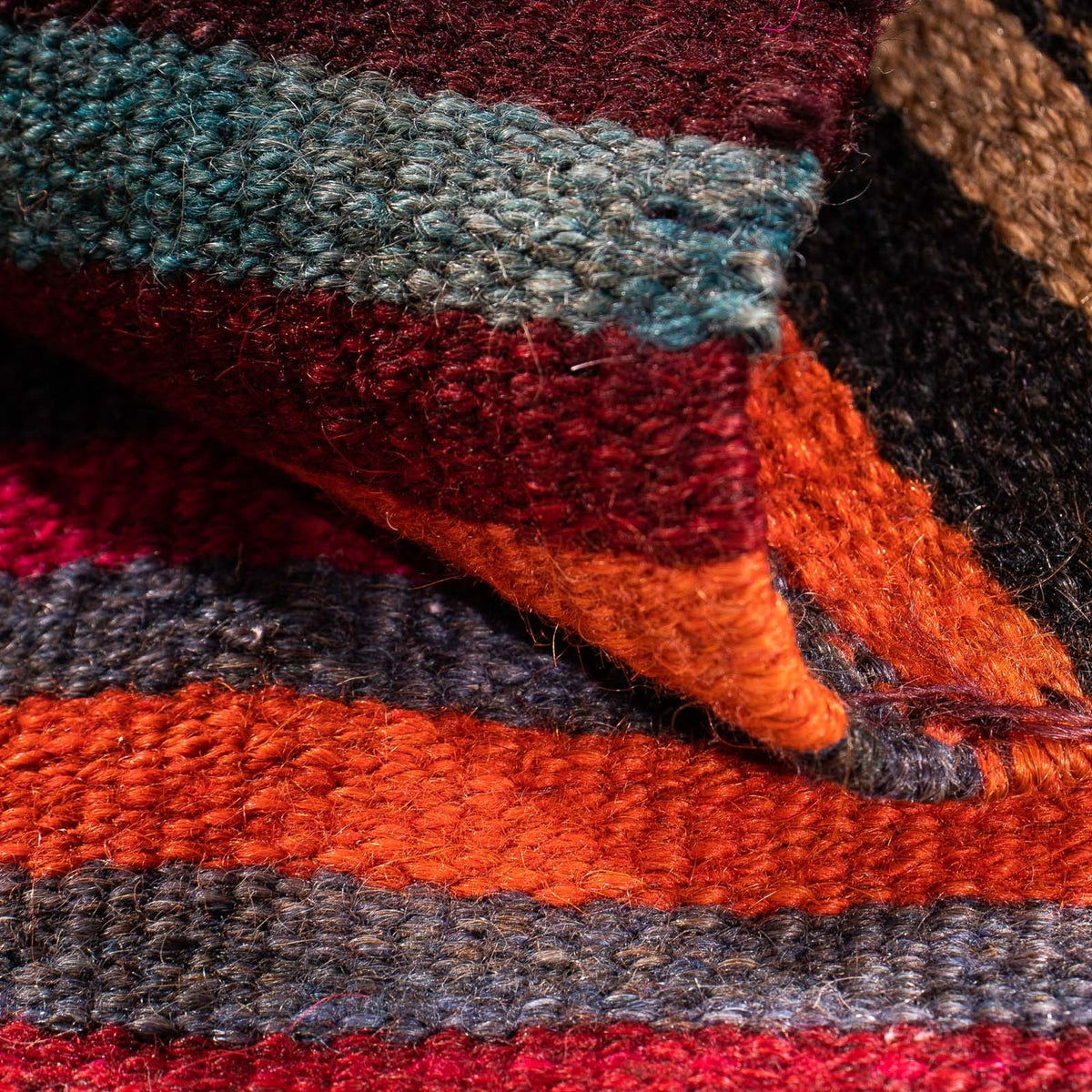 Runner Kelim Rug - Old - 115 x 47 cm - multicolored