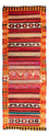 Runner Kelim Rug - Old - 370 x 130 cm - multicolored