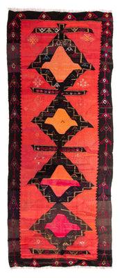 Runner Kelim Rug - Old - 365 x 150 cm - multicolored
