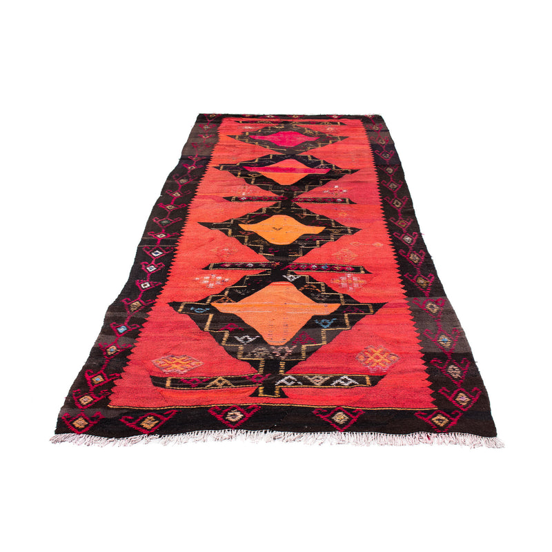 Runner Kelim Rug - Old - 365 x 150 cm - multicolored