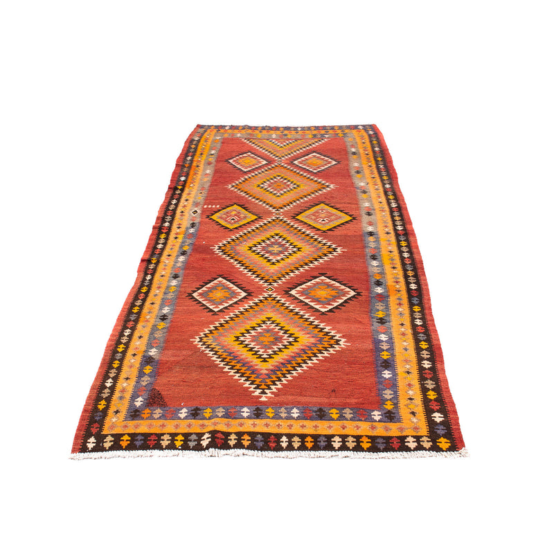 Runner Kelim Rug - Old - 310 x 127 cm - multicolored