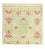 Designer Rug square  - 63 x 62 cm - beige