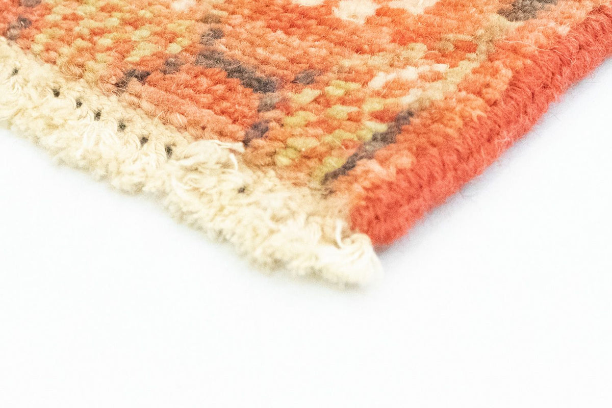 Designer Rug square  - 62 x 59 cm - orange