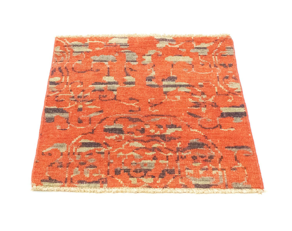 Designer Rug square  - 62 x 61 cm - orange