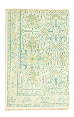 Designer Rug - 90 x 60 cm - light green