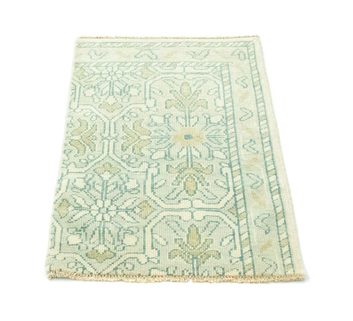 Designer Rug - 90 x 60 cm - light green