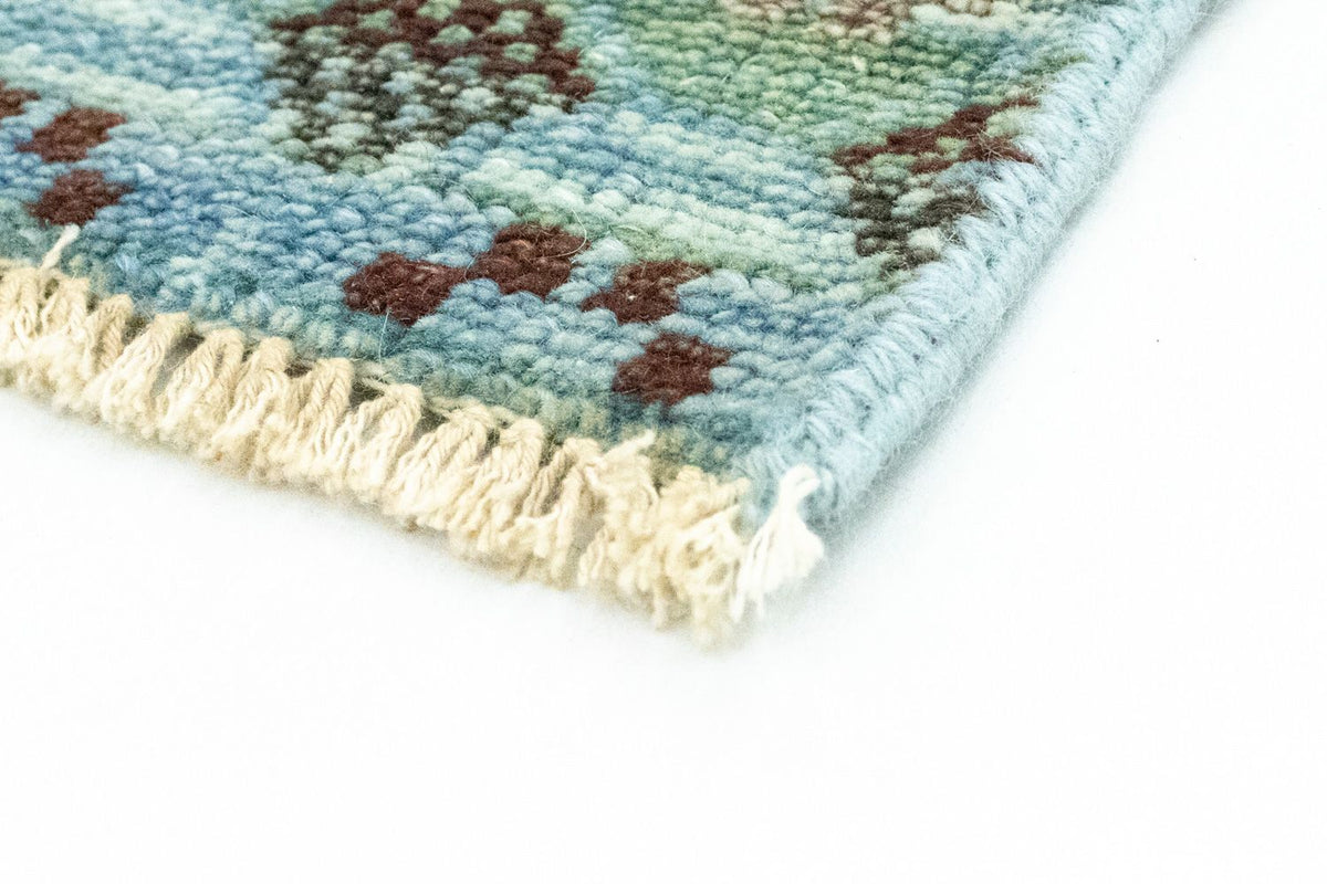 Wool Rug - 92 x 63 cm - light blue