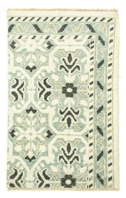 Wool Rug - 93 x 60 cm - light green