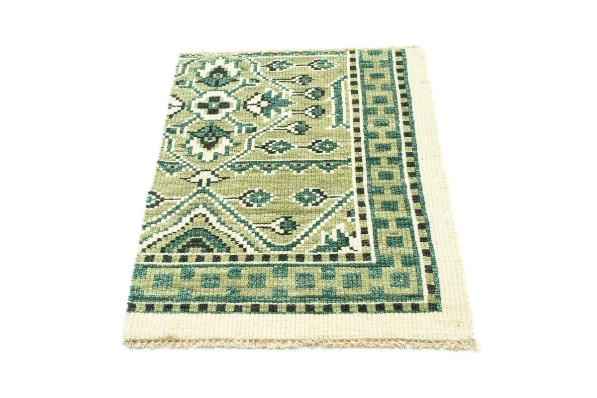 Wool Rug - 87 x 64 cm - green