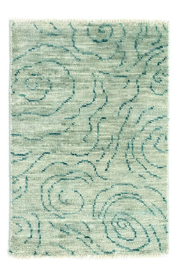 Designer Rug - 90 x 62 cm - green