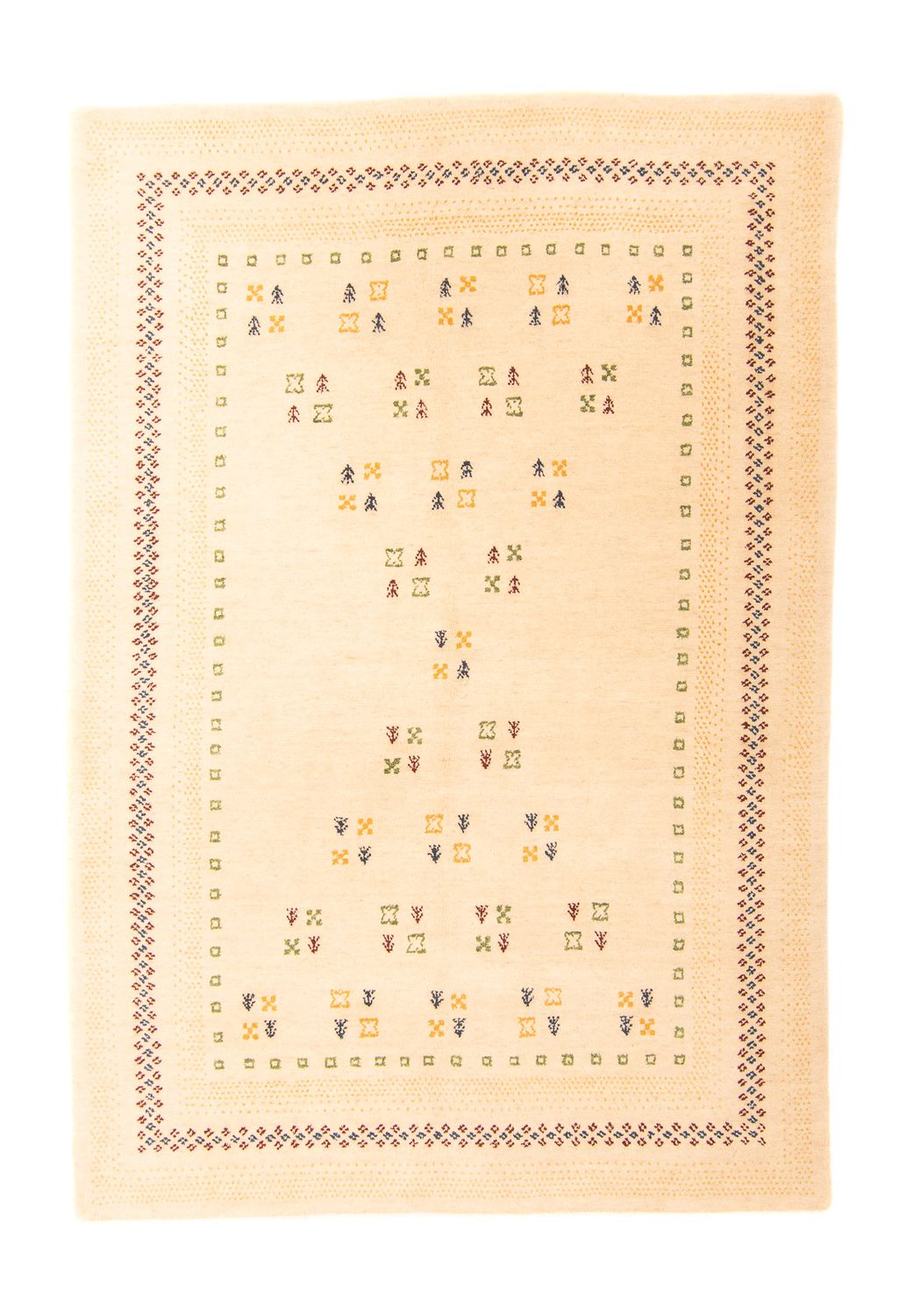Gabbeh Rug - Loribaft Softy - 197 x 140 cm - multicolored