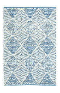 Kelim Rug - Trendy - 92 x 62 cm - light blue