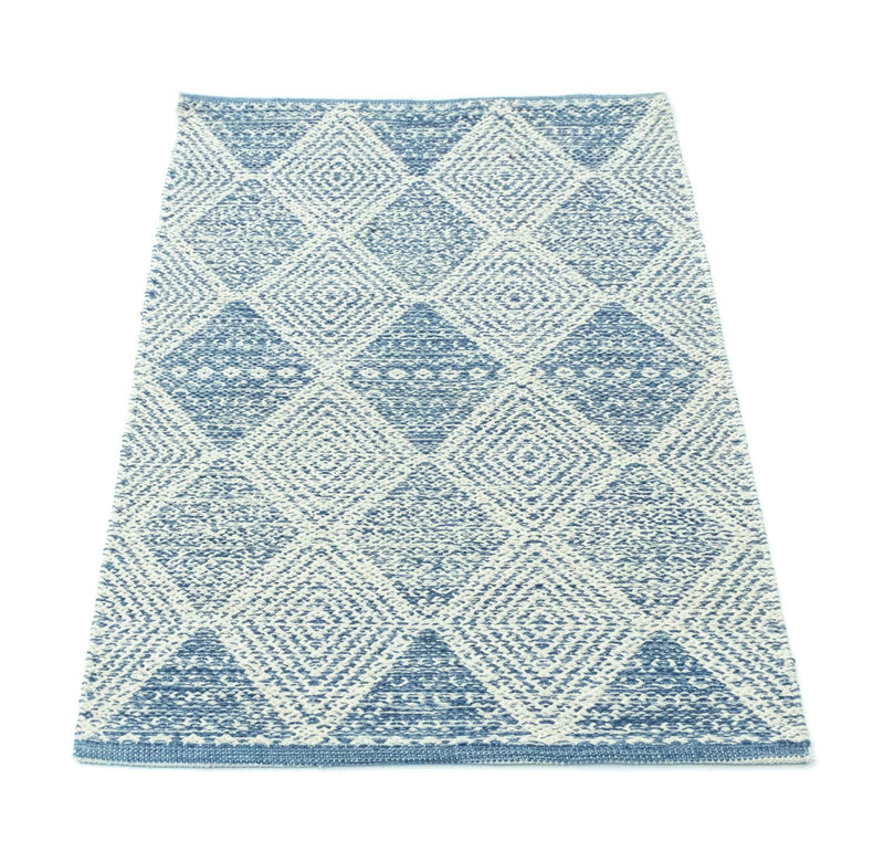 Kelim Rug - Trendy - 92 x 62 cm - light blue