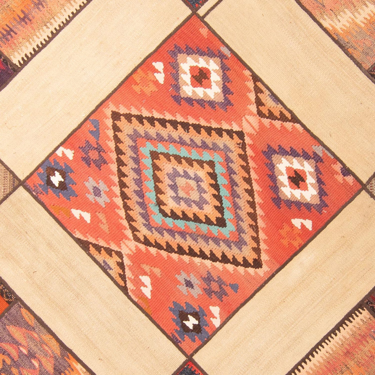 Patchwork Rug - 230 x 160 cm - multicolored