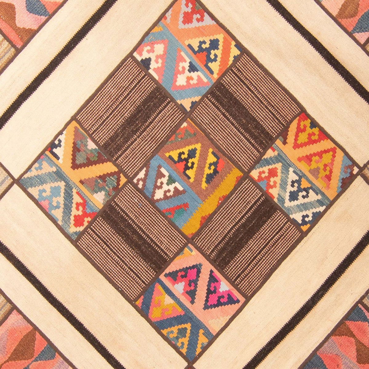 Patchwork Rug - 230 x 160 cm - multicolored