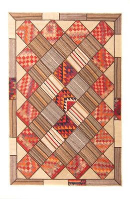 Patchwork Rug - 230 x 160 cm - multicolored
