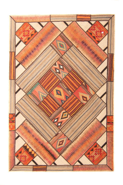 Patchwork Rug 160x230cm - Perserteppich Wollteppich