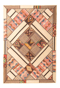 Patchwork Rug - 230 x 160 cm - multicolored