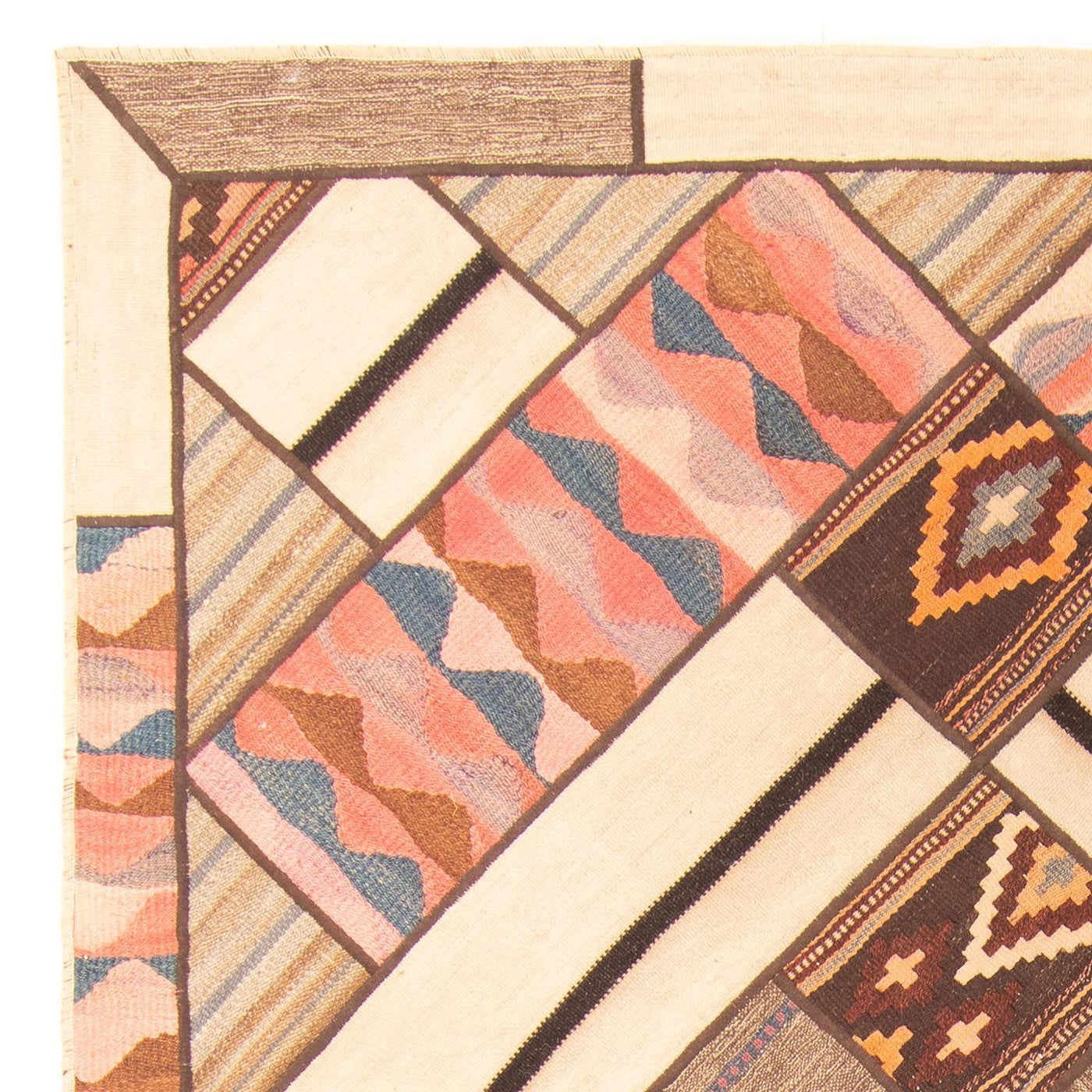 Patchwork Rug 230x160cm - Perserteppich Wollteppich