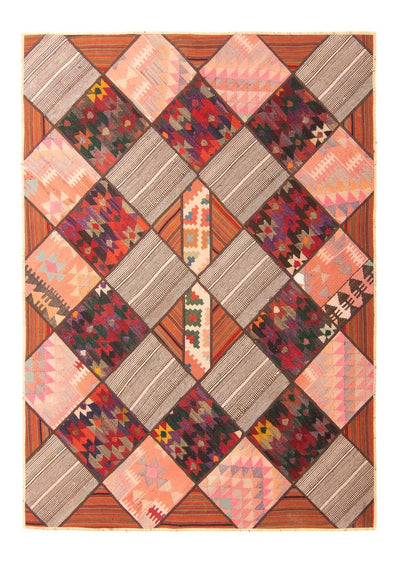Patchwork Rug 150x200cm - Perserteppich Wollteppich