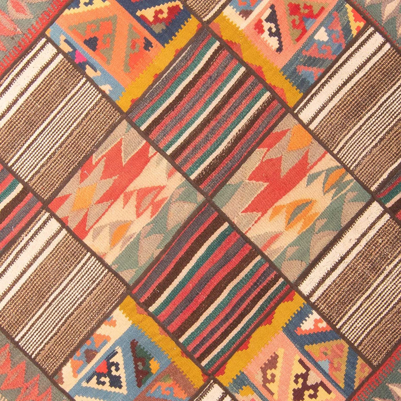 Patchwork Rug - 200 x 150 cm - multicolored