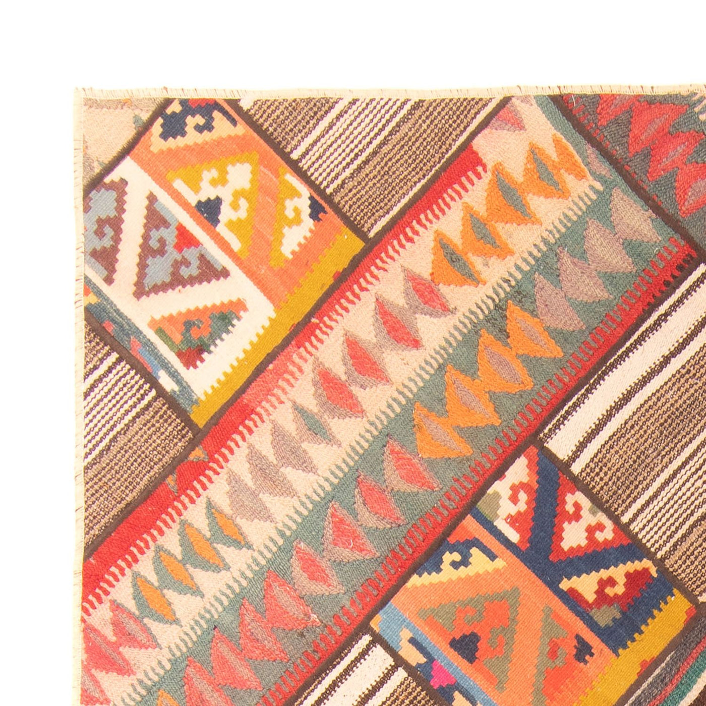 Patchwork Rug 200x150cm - Perserteppich Wollteppich