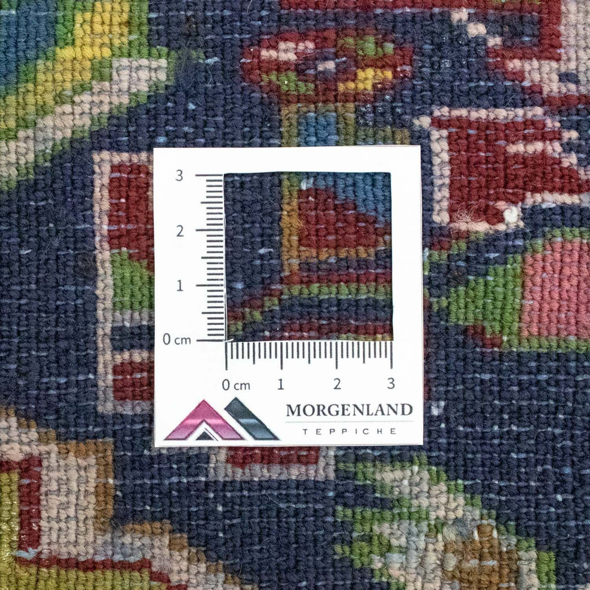 Turkaman Rug - 86 x 70 cm - dark blue