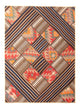 Patchwork Rug 200x150cm - Perserteppich Wollteppich