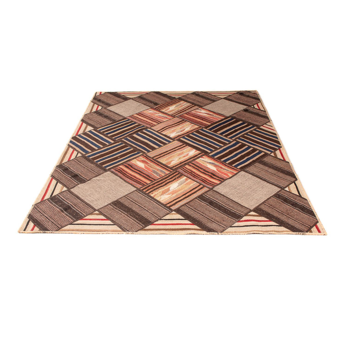 Patchwork Rug - 200 x 150 cm - multicolored