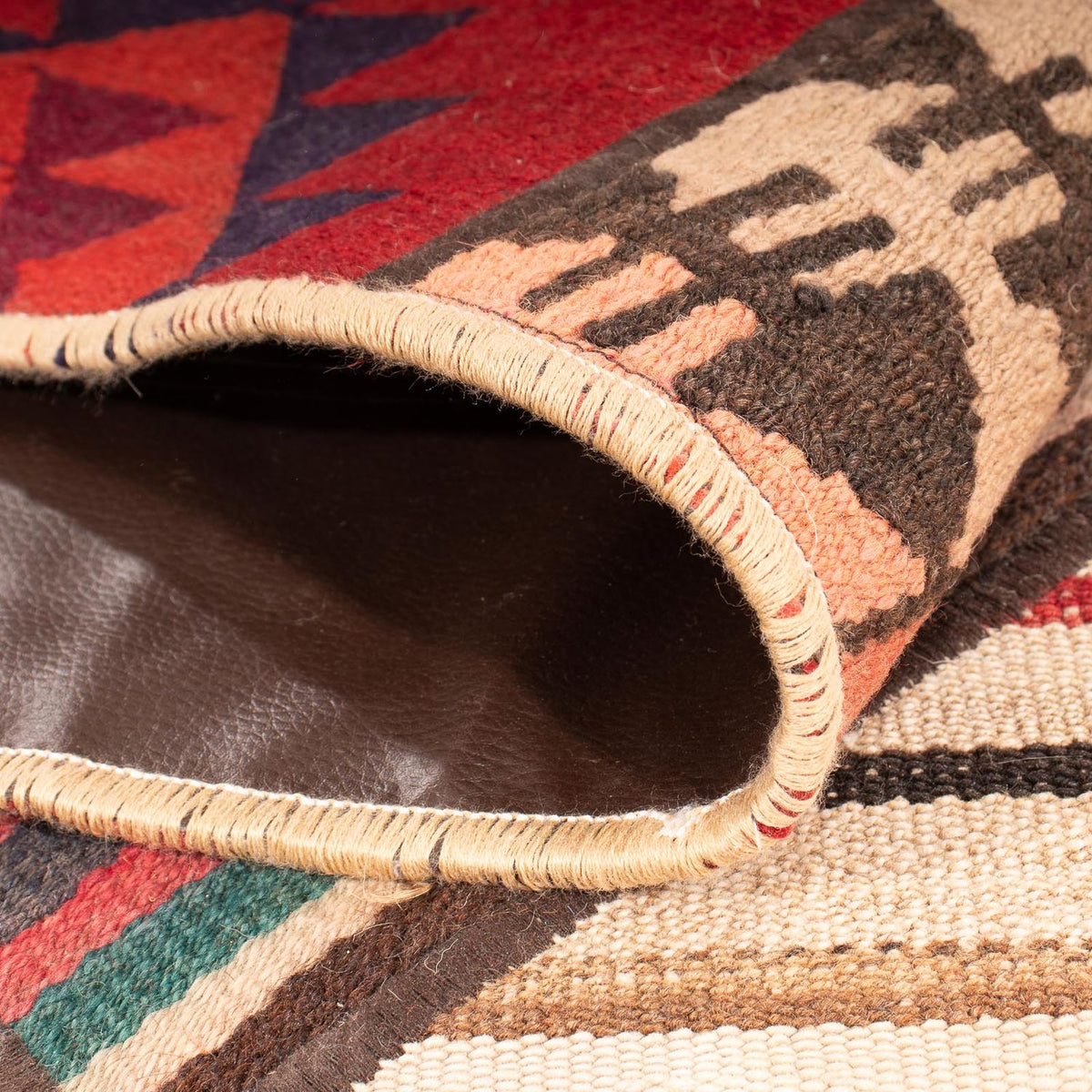 Patchwork Rug - 200 x 150 cm - multicolored