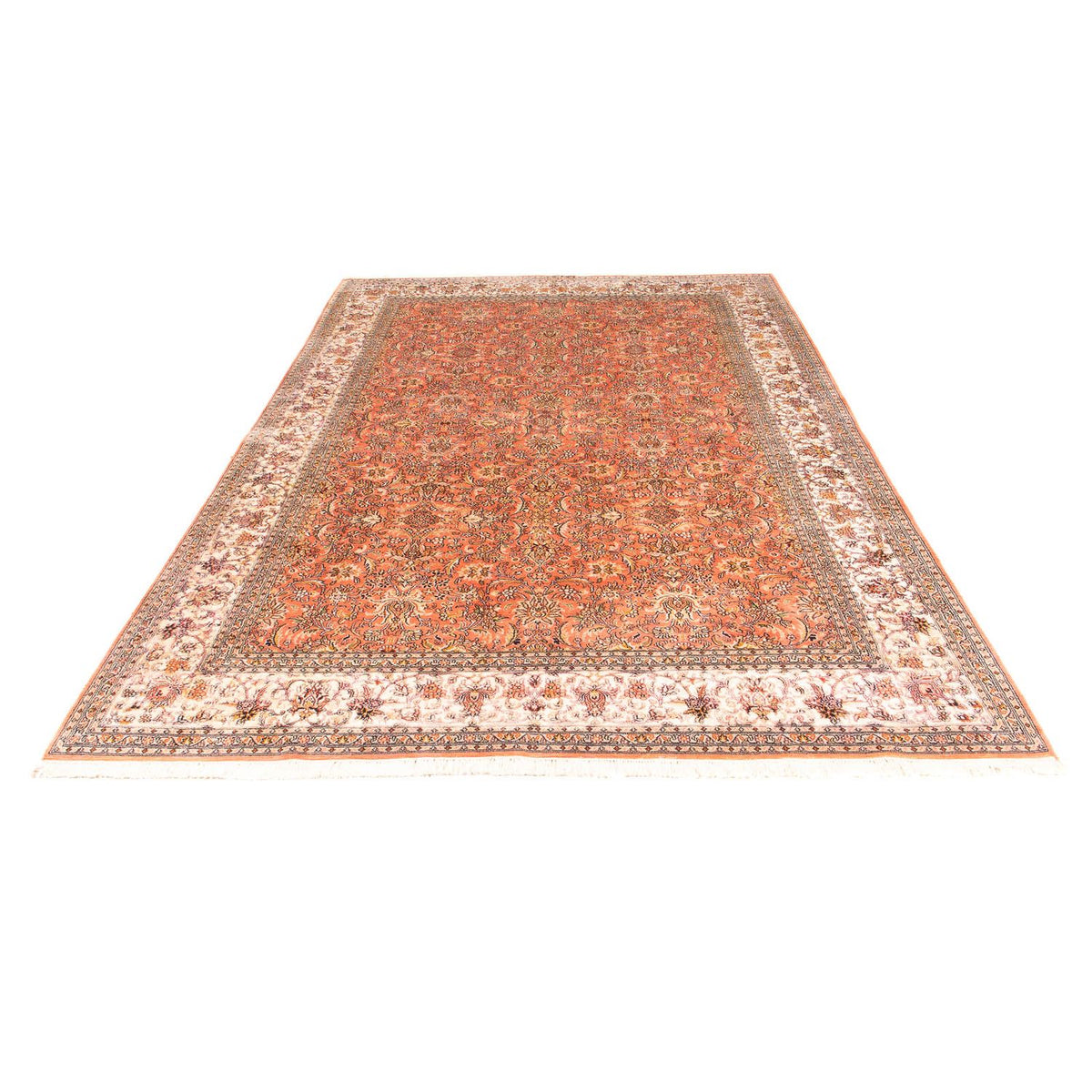 Silk Rug - Kashmir Silk - 276 x 187 cm - rust