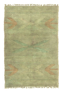 Kelim Rug - Trendy - 208 x 130 cm - green