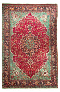 Perser Rug - Tabriz - 308 x 226 cm - dark red