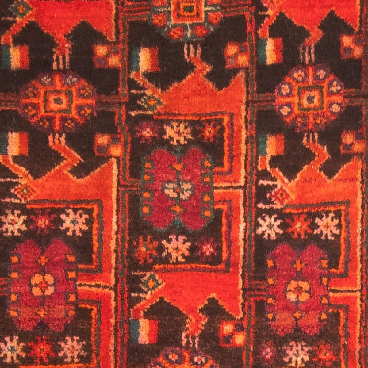 Perser Rug - Nomadic - 297 x 154 cm - dark red