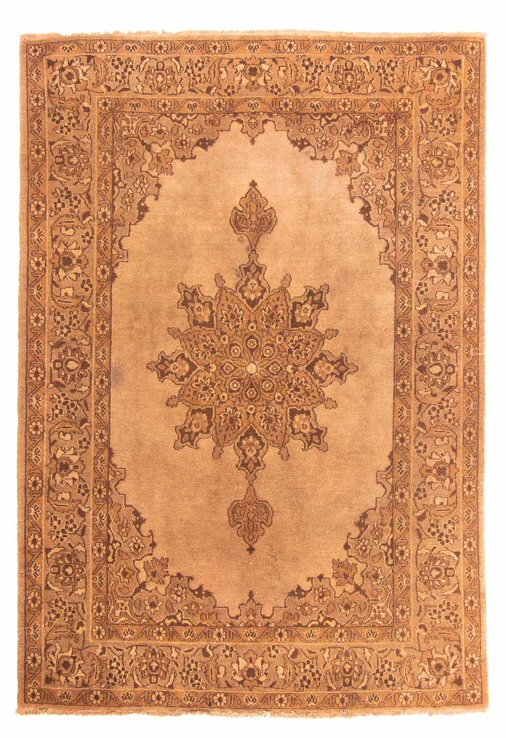 Afghan Rug - 213 x 150 cm - dark beige