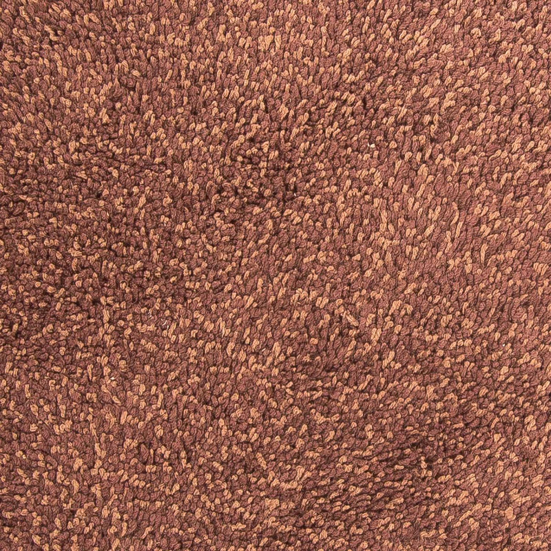 High-Pile Rug round  - 150 x 150 cm - brown