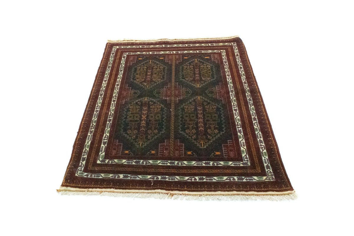 Afghan Rug - 140 x 100 cm - blue