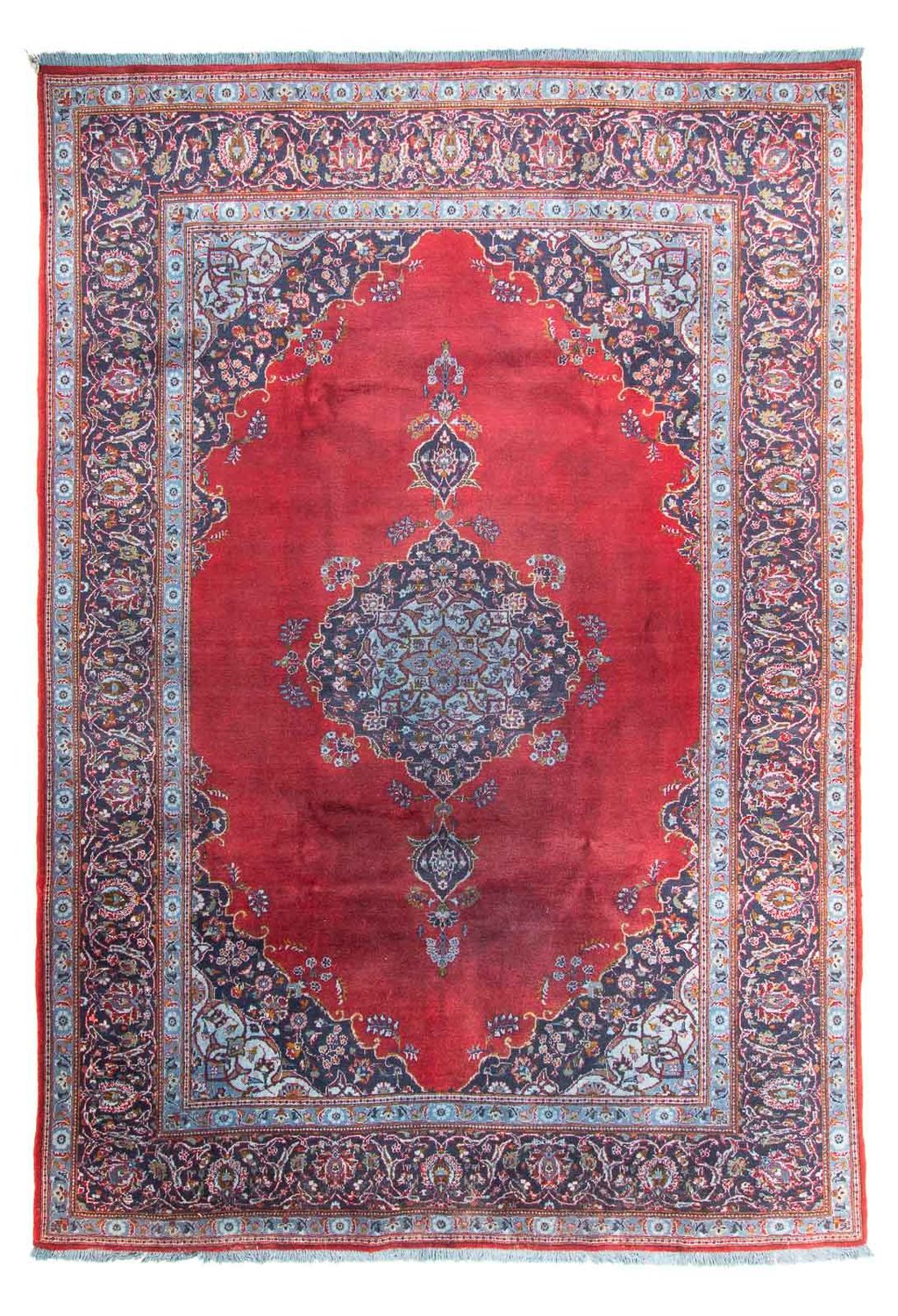 Perser Rug - Keshan - 325 x 225 cm - dark red