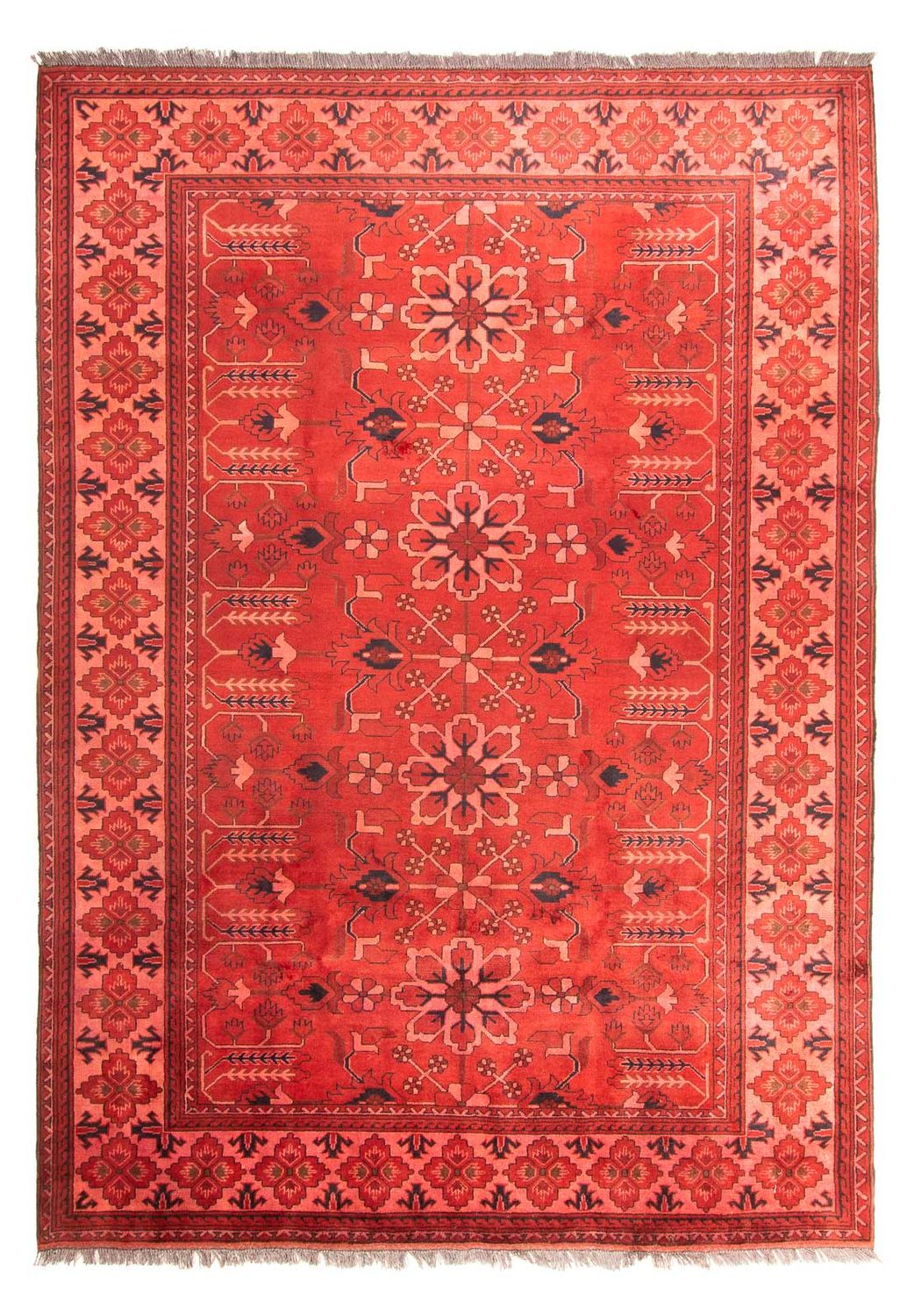 Afghan Rug - Hatschlu - 296 x 210 cm - dark red